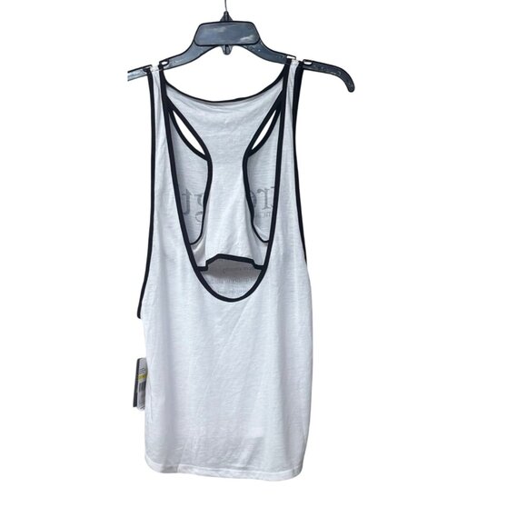 Energie Active Juniors' "Strength" Layered-Look Tank Top. Off White, M - Picture 10 of 11